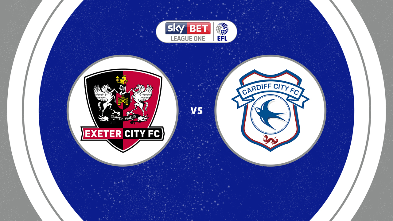 Exeter City vs Cardiff City poster