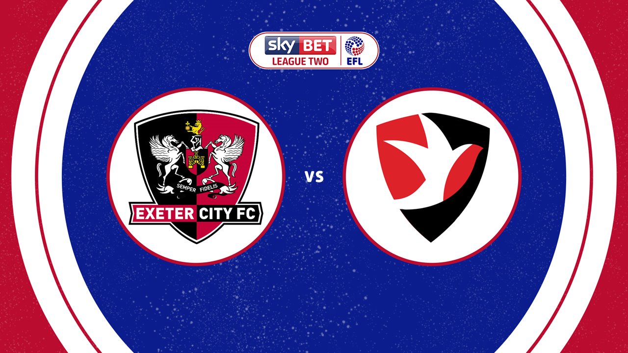 Exeter City vs Cheltenham Town poster