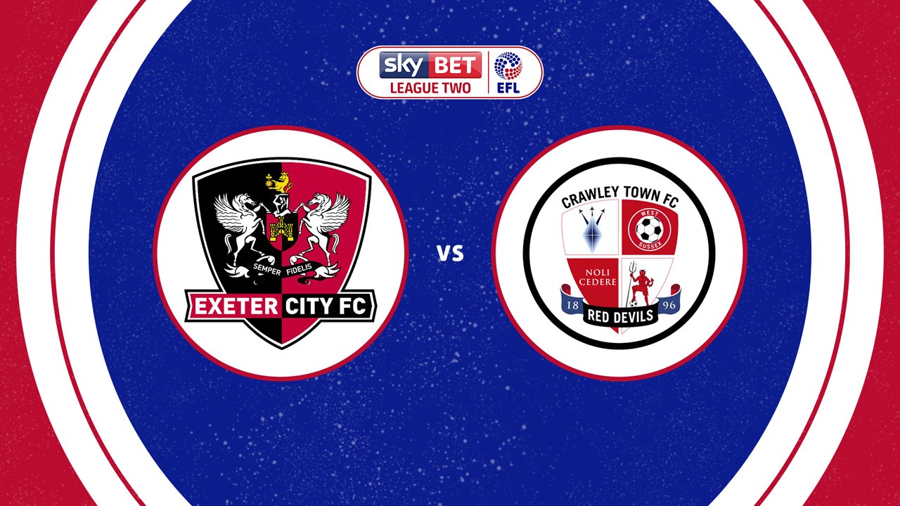 Exeter City vs Crawley Town poster