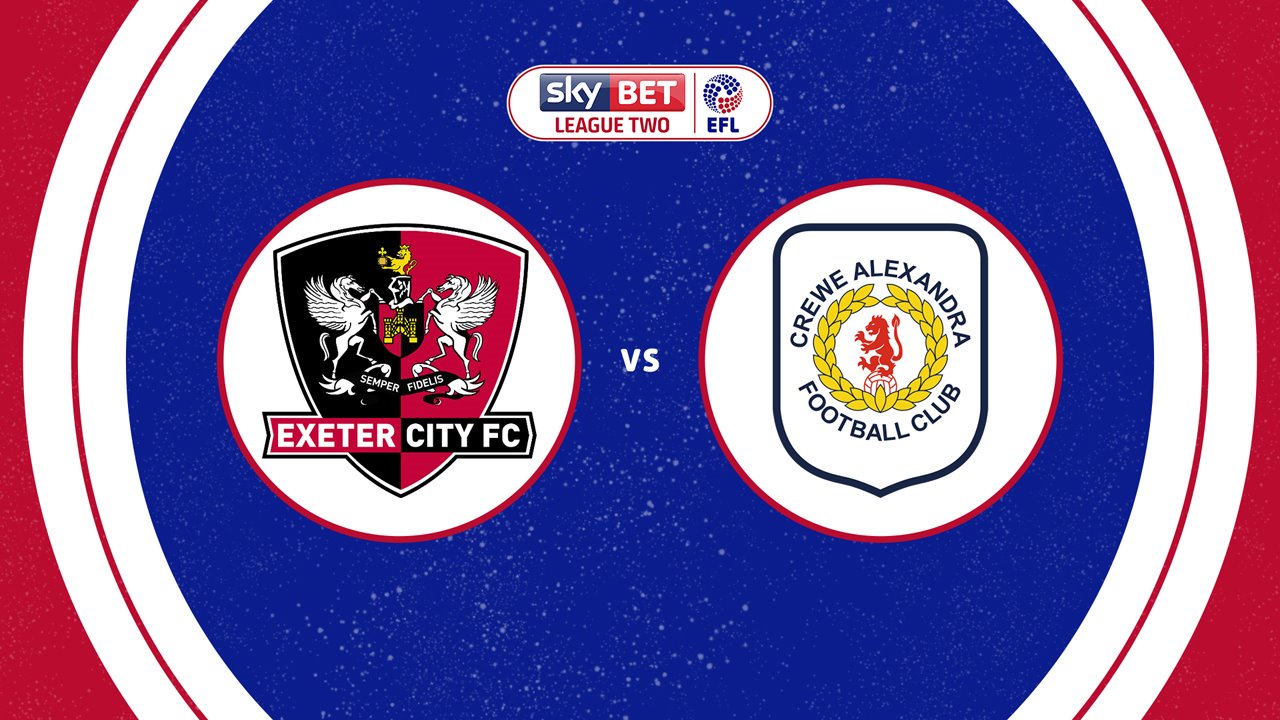 Exeter City vs Crewe Alexandra poster