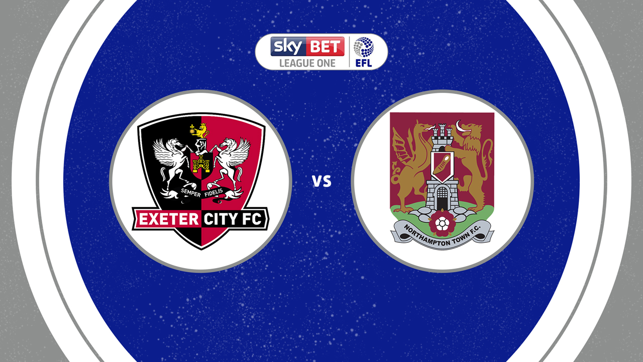 Exeter City vs Northampton Town poster