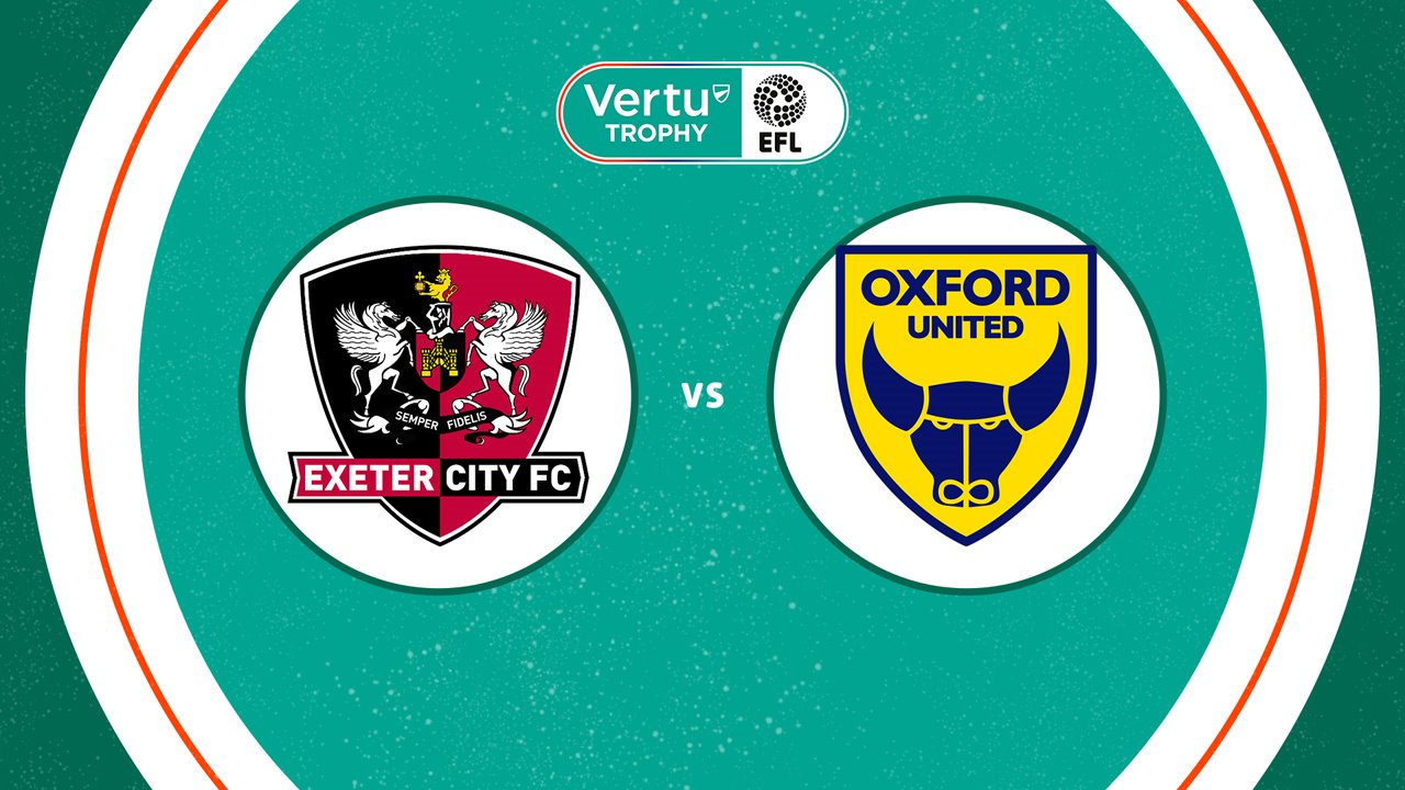 Exeter City vs Oxford United poster