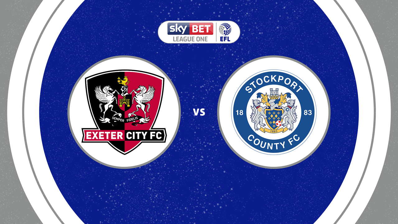 Exeter City vs Stockport County poster