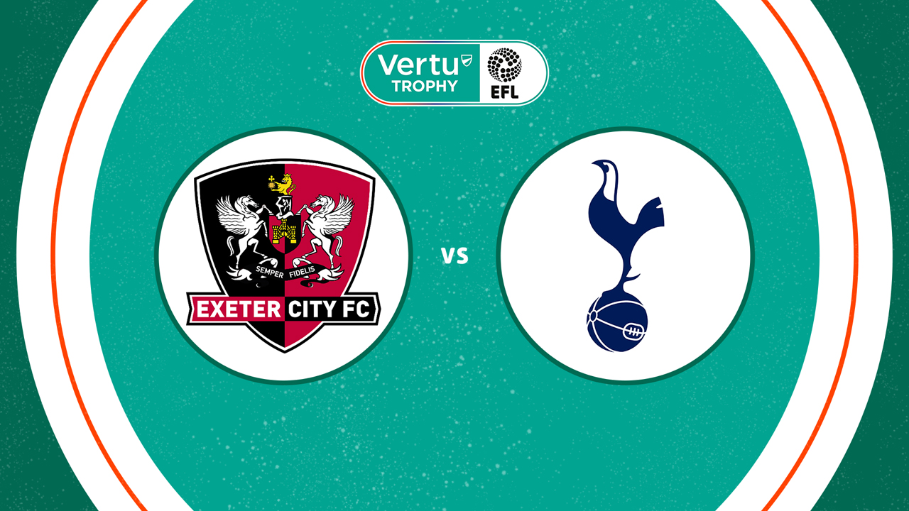 Exeter City vs Tottenham Hotspur U21 poster