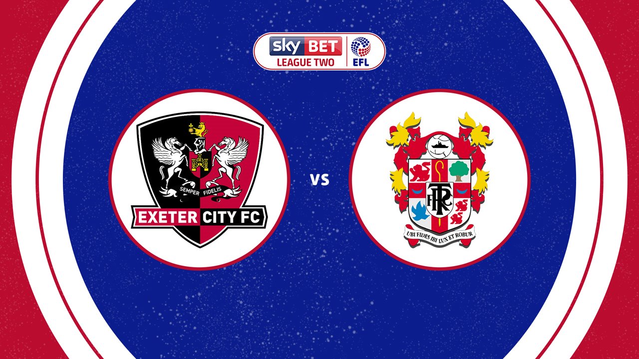 Exeter City vs Tranmere Rovers poster