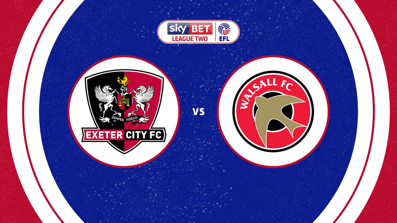 Exeter City vs Walsall poster