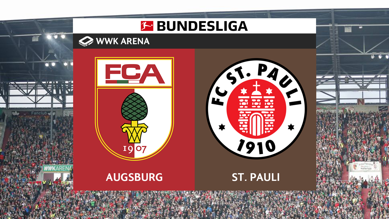 FC Augsburg vs St Pauli poster