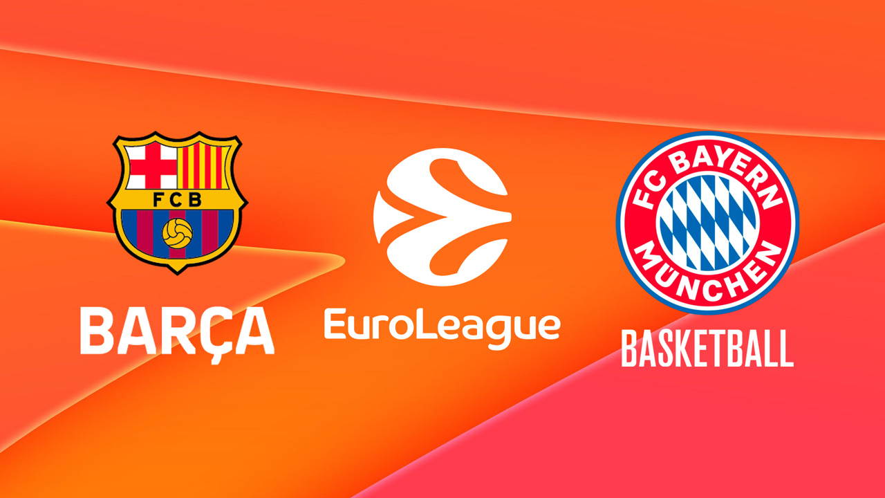 FC Barcelona Basquet vs Bayern München Basketball poster