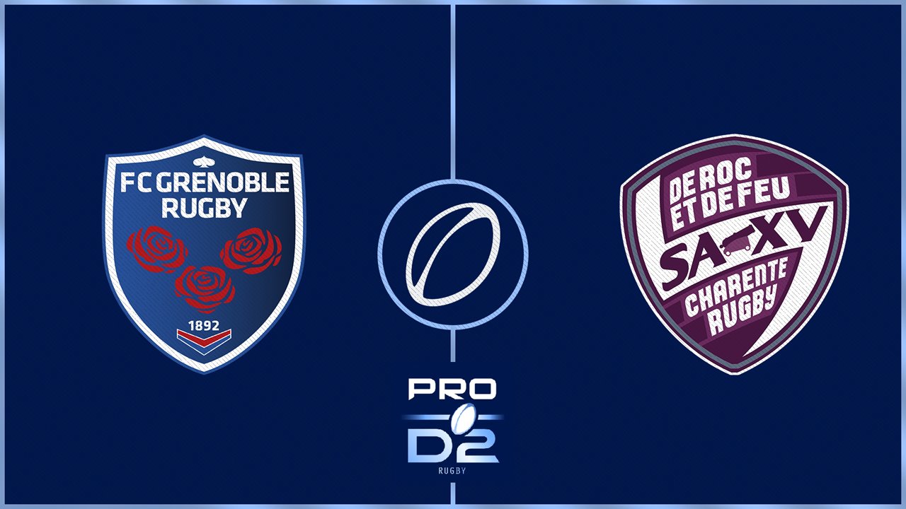 FC Grenoble vs Soyaux Angoulême XV Charente poster