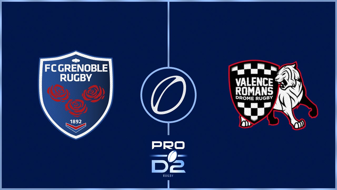 FC Grenoble vs Valence Romans Drôme Rugby poster