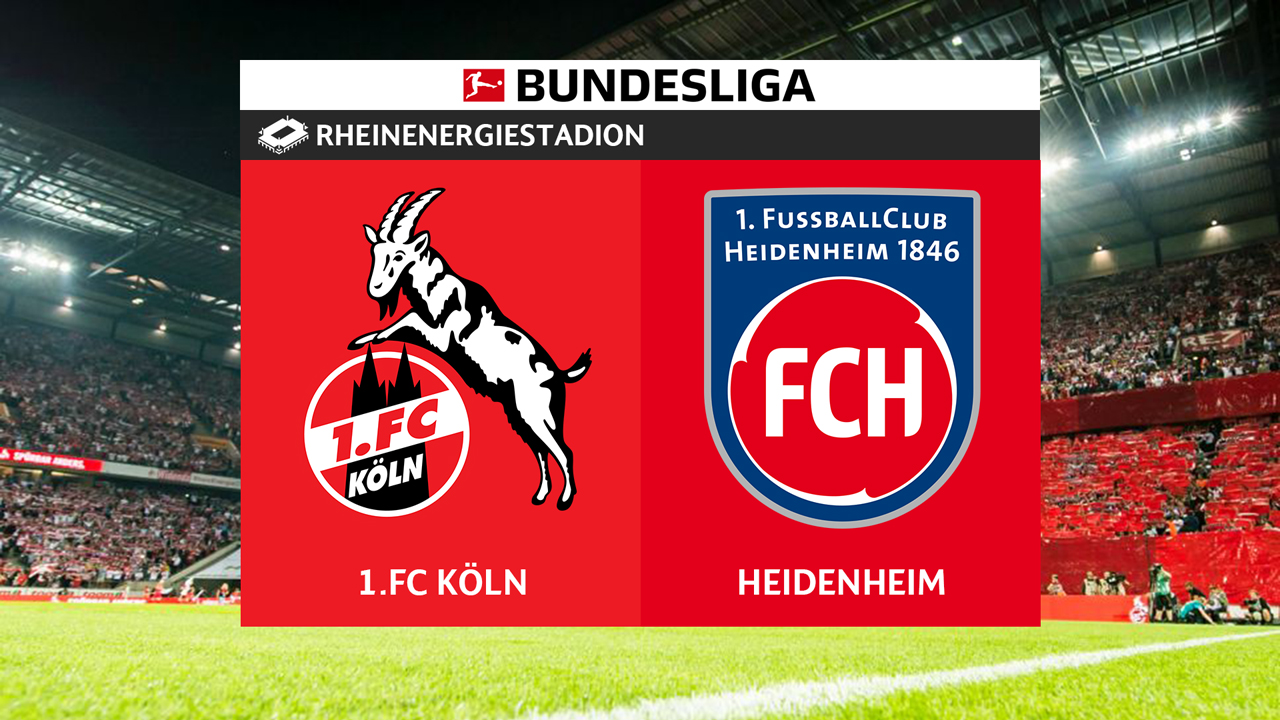FC Köln vs FC Heidenheim poster