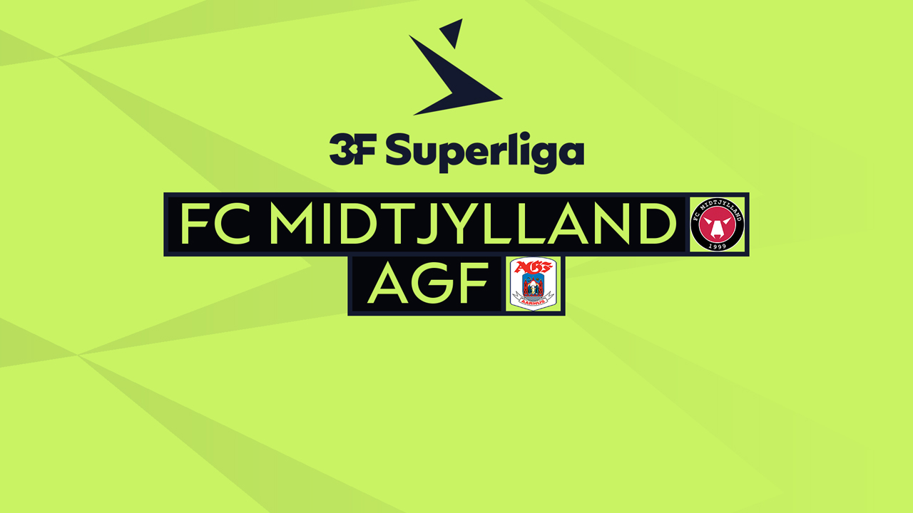 FC Midtjylland vs AGF Aarhus poster