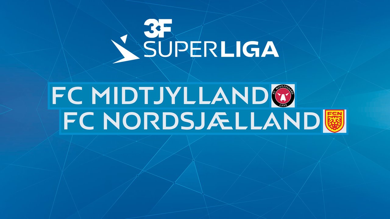 FC Midtjylland vs FC Nordsjælland poster