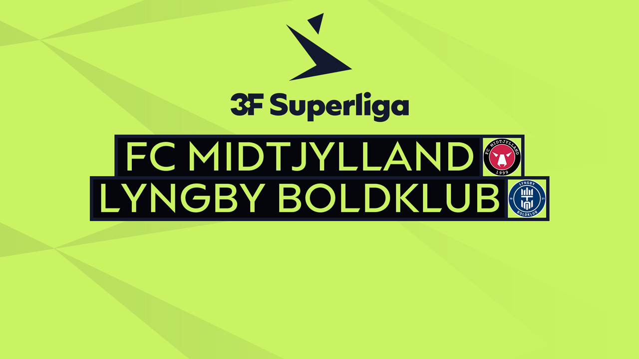 FC Midtjylland vs Lyngby poster