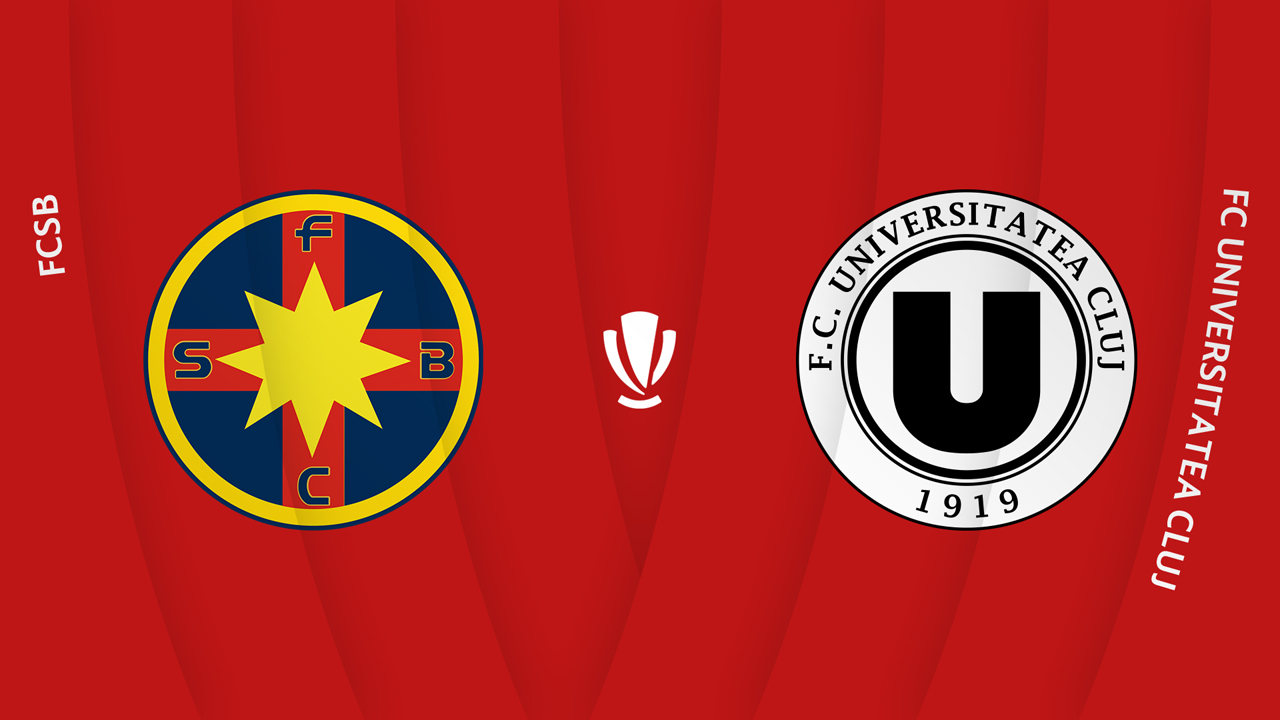 FCSB vs Universitatea Cluj poster