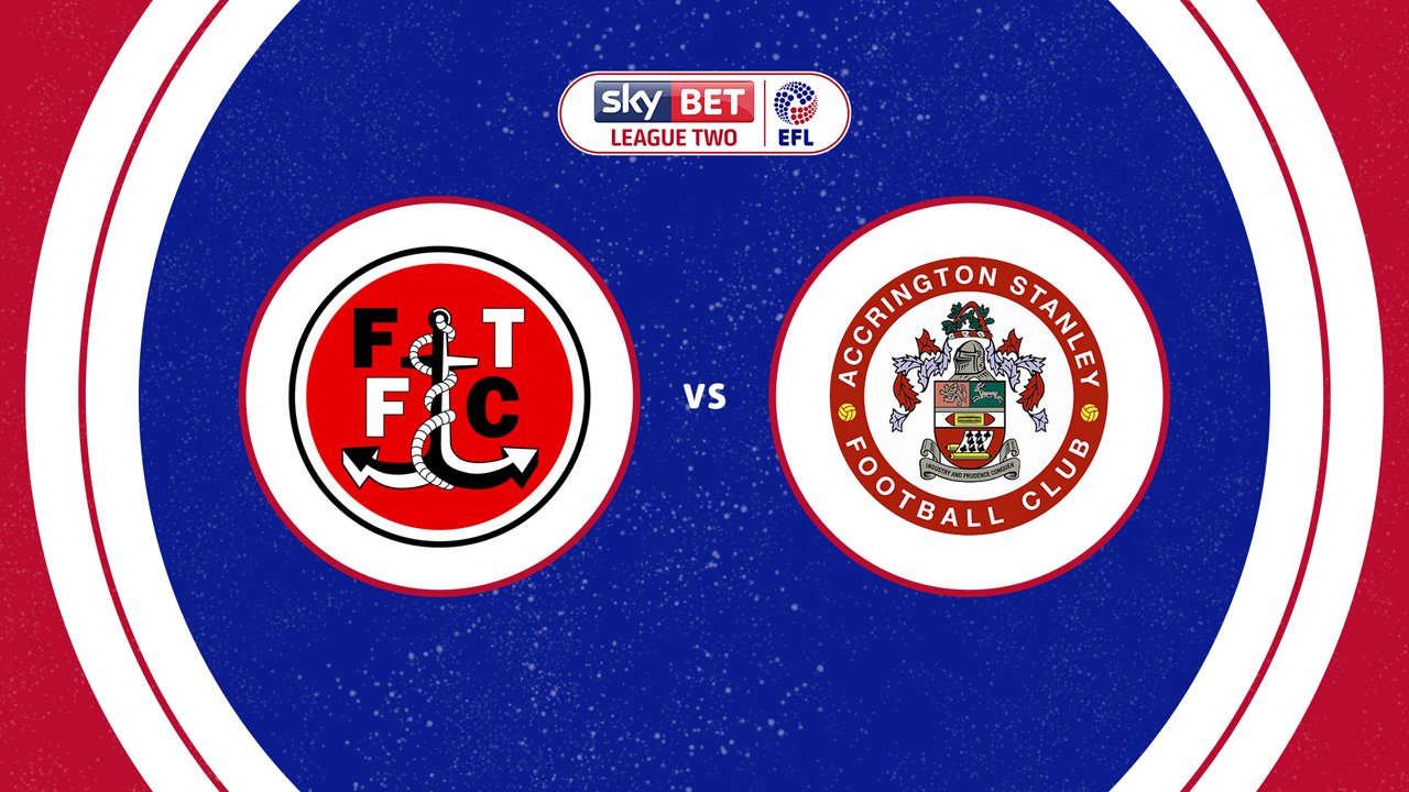 Fleetwood Town vs Accrington Stanley poster