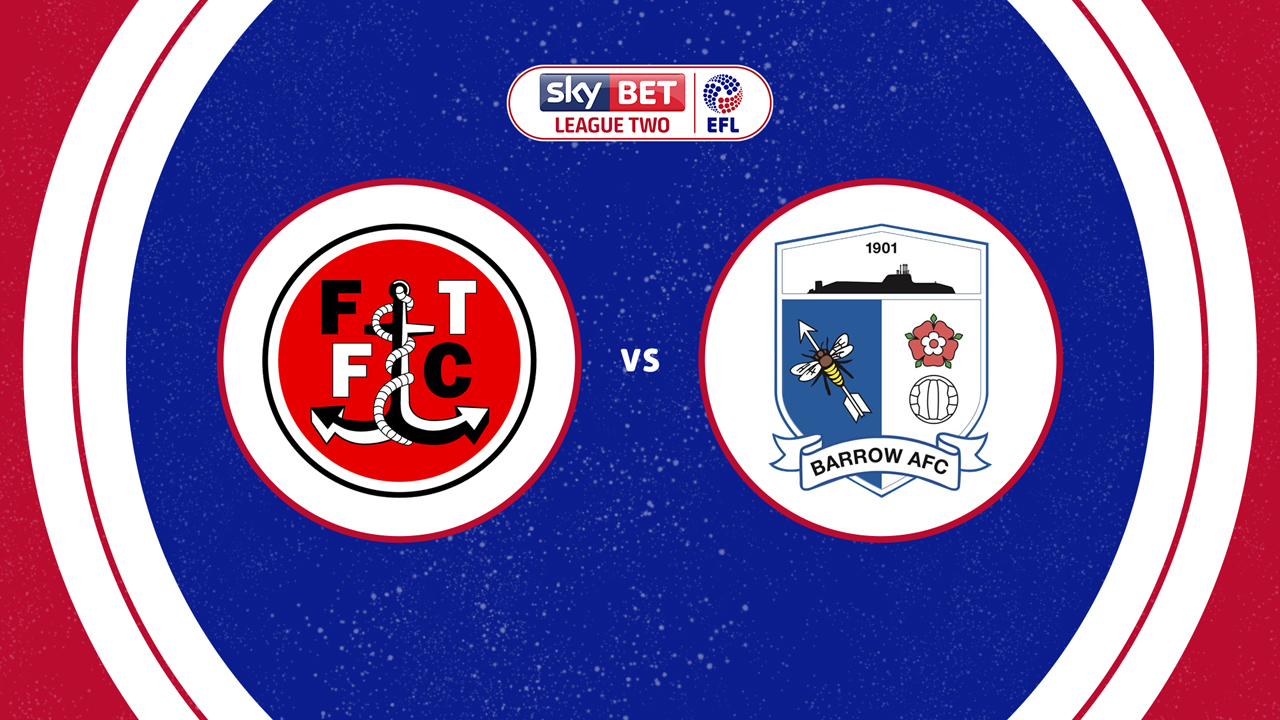 Fleetwood Town vs Barrow poster