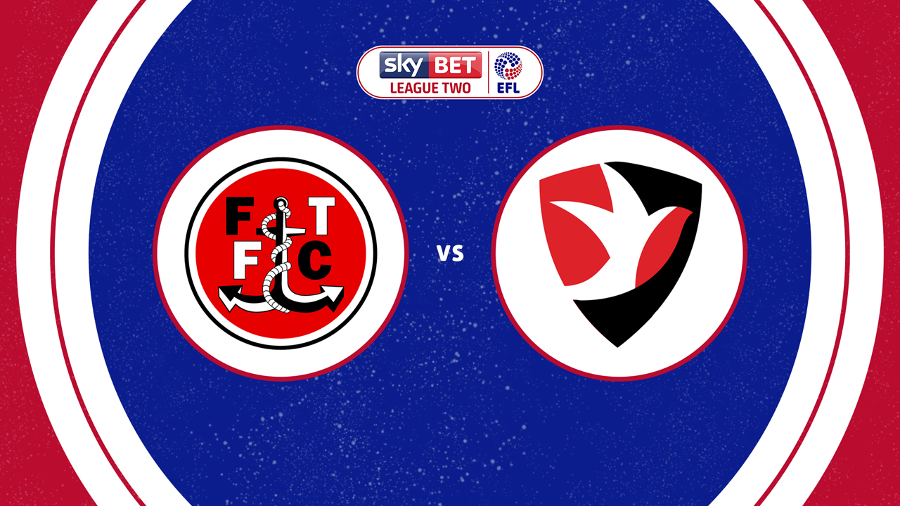 Fleetwood Town vs Cheltenham Town poster