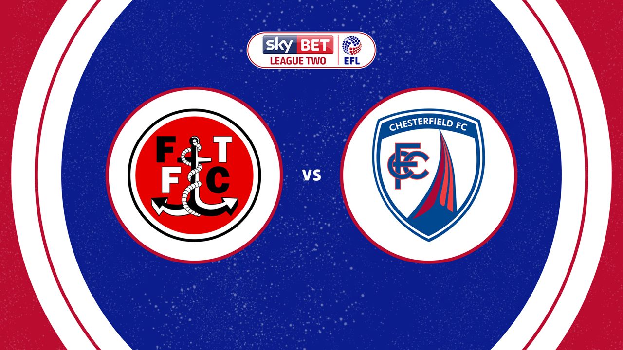 Fleetwood Town vs Chesterfield poster