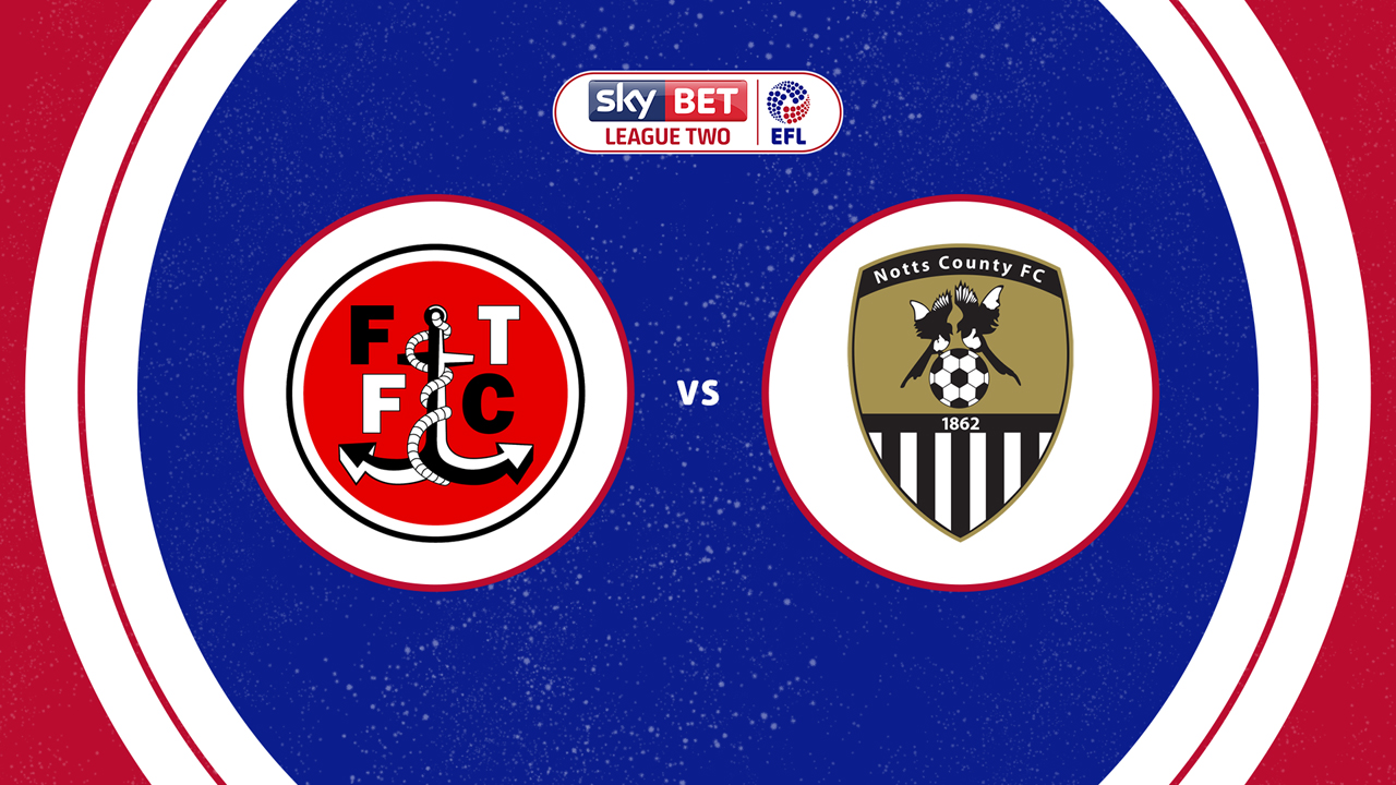 Fleetwood Town vs Notts County poster