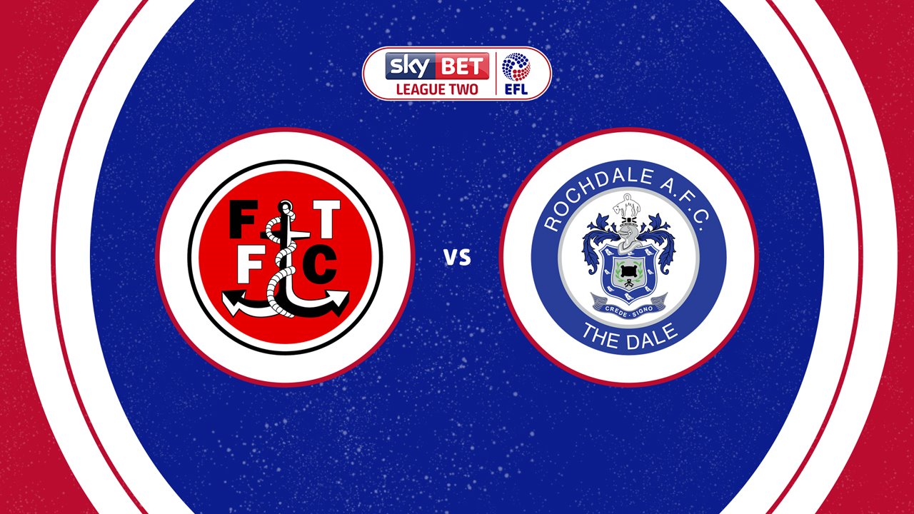 Fleetwood Town vs Rochdale poster