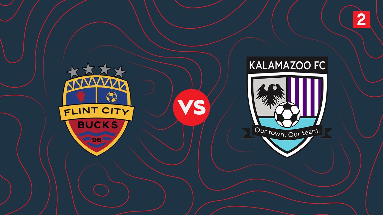 Flint City Bucks vs Kalamazoo FC poster