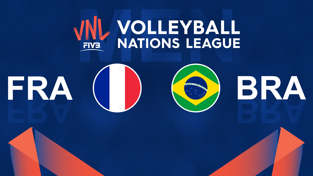 France Volleyball vs Brazil Volleyball poster