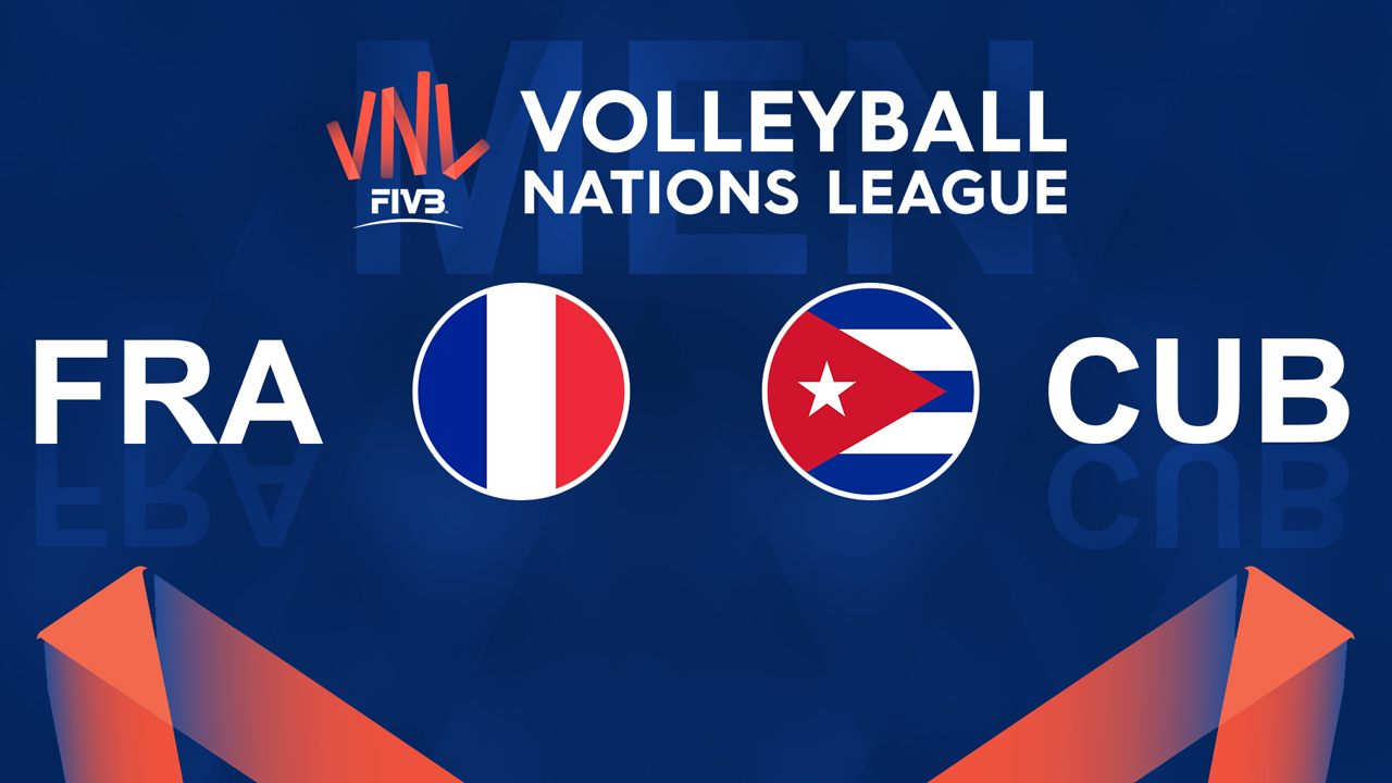 France Volleyball vs Cuba Volleyball poster