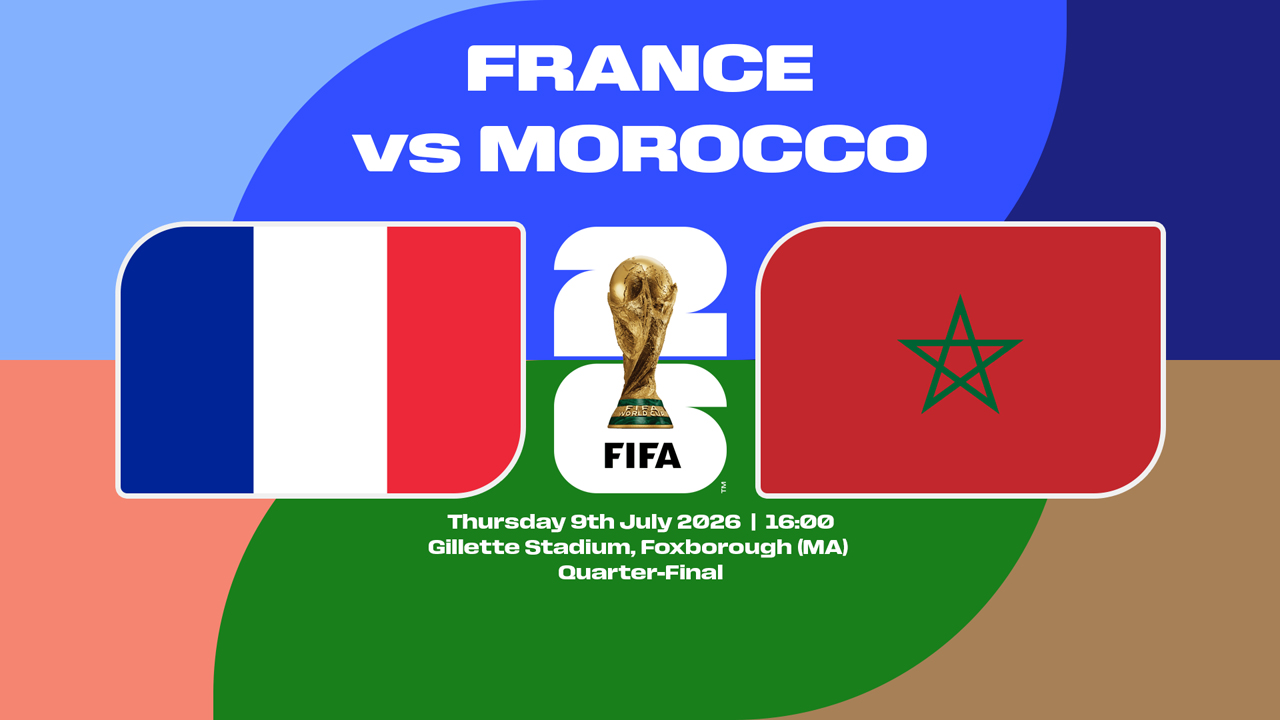 France vs Morocco poster
