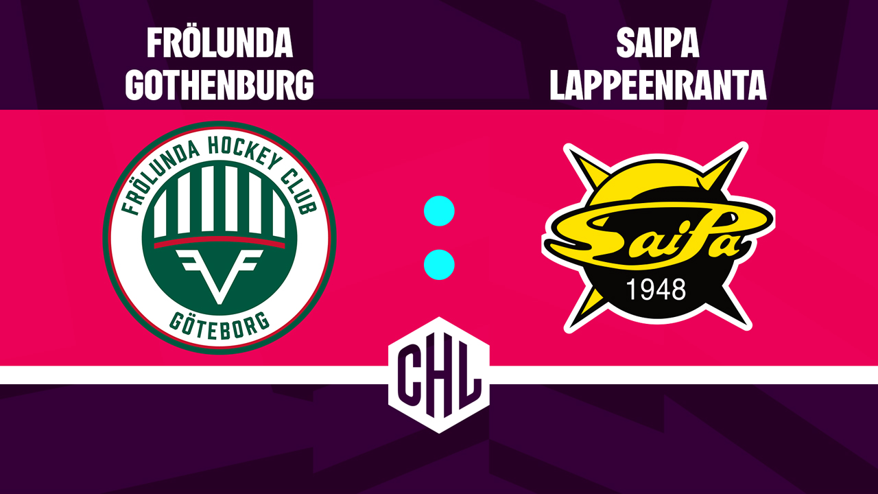 Frölunda HC vs SaiPa poster