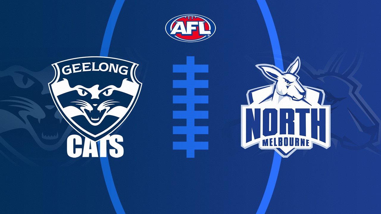 Geelong Football Club vs North Melbourne Football Club poster