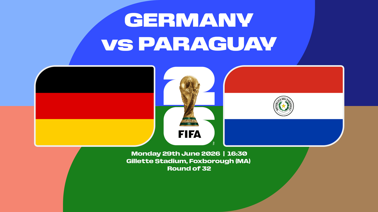 Germany vs Paraguay poster