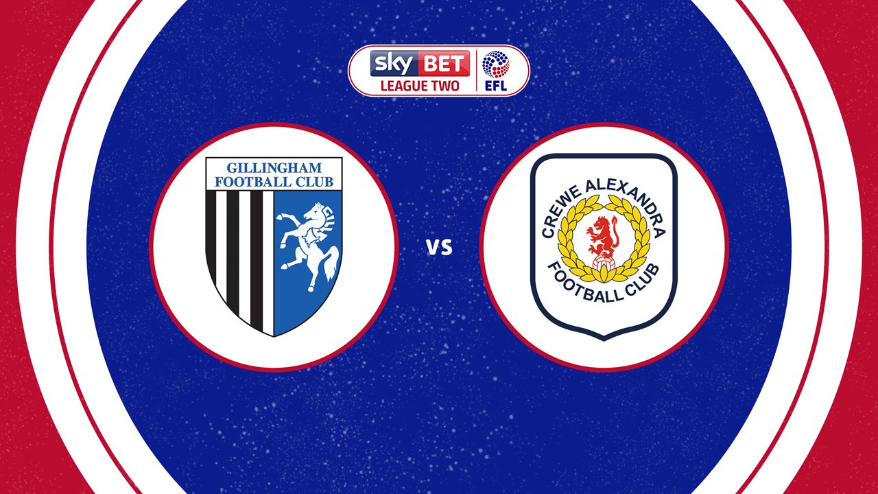 Gillingham vs Crewe Alexandra poster