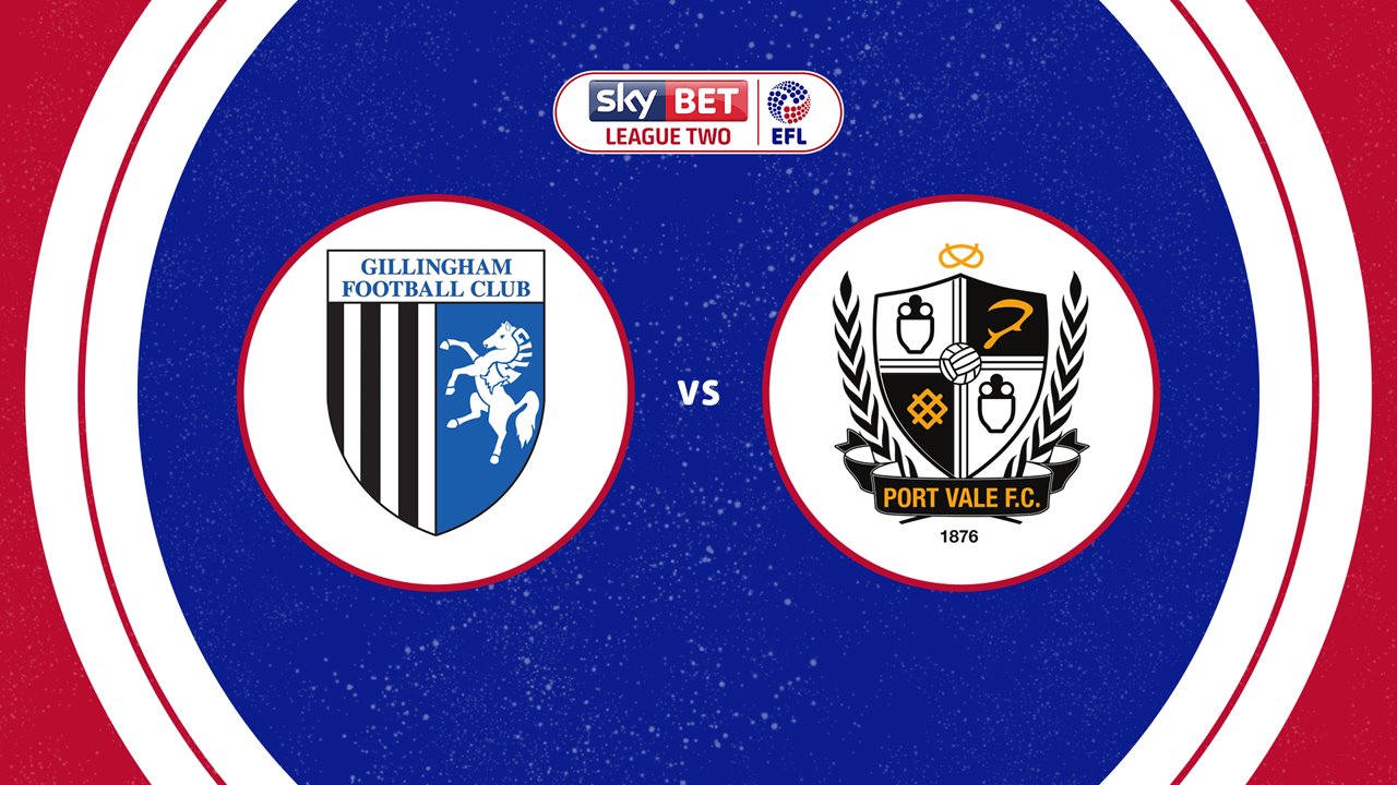 Gillingham vs Port Vale poster