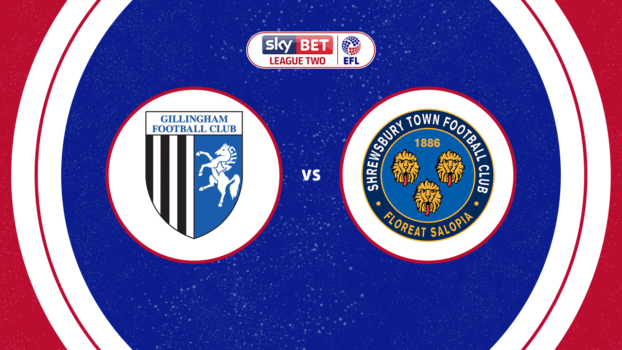 Gillingham vs Shrewsbury Town poster