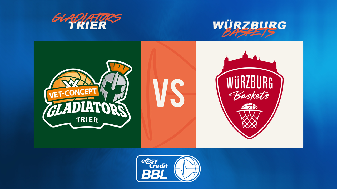 Gladiators Trier vs s.Oliver Würzburg poster