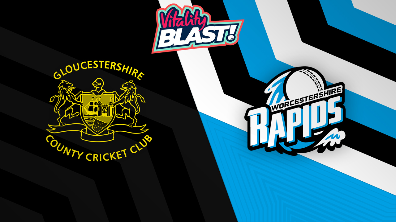 Gloucestershire t20 vs Worcestershire Rapids poster