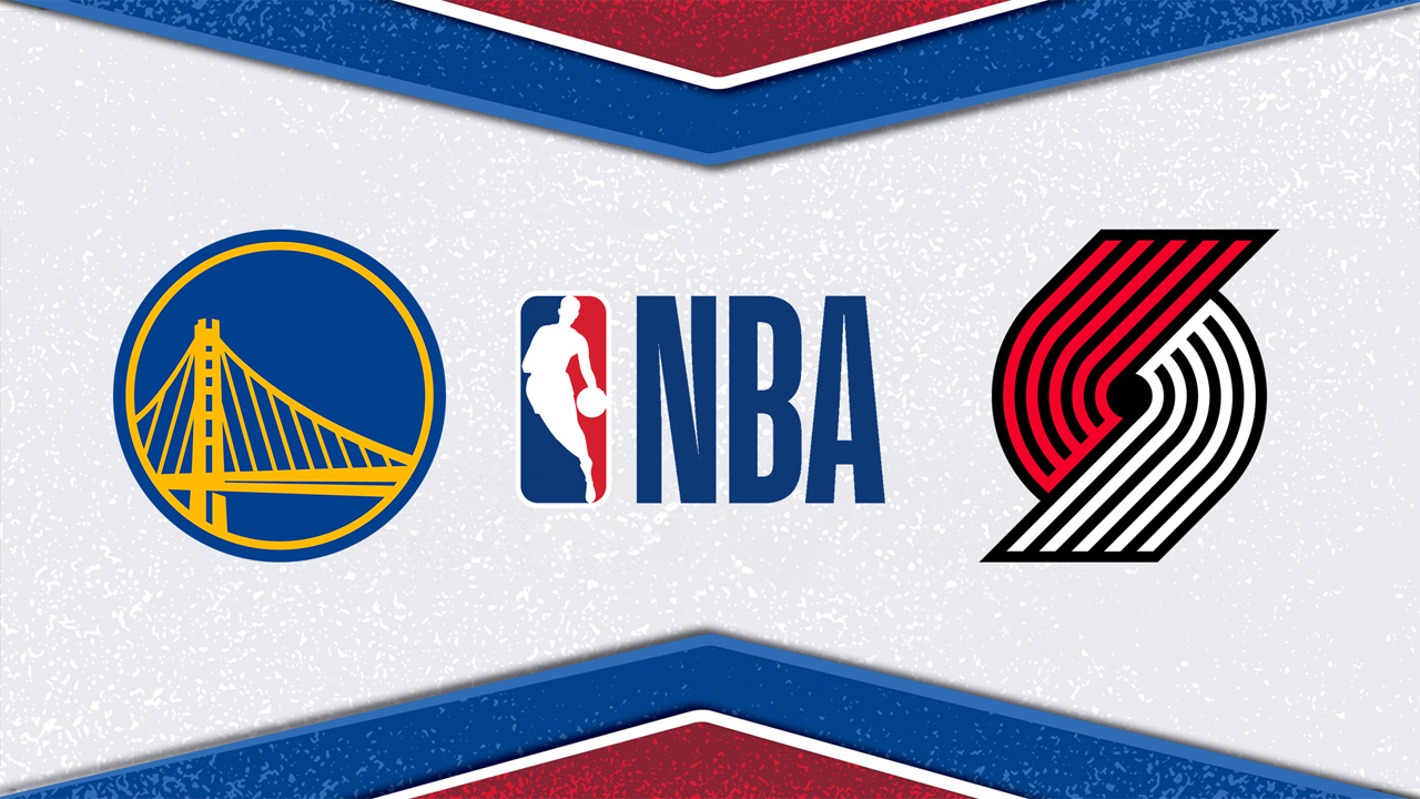 Golden State Warriors vs Portland Trail Blazers poster