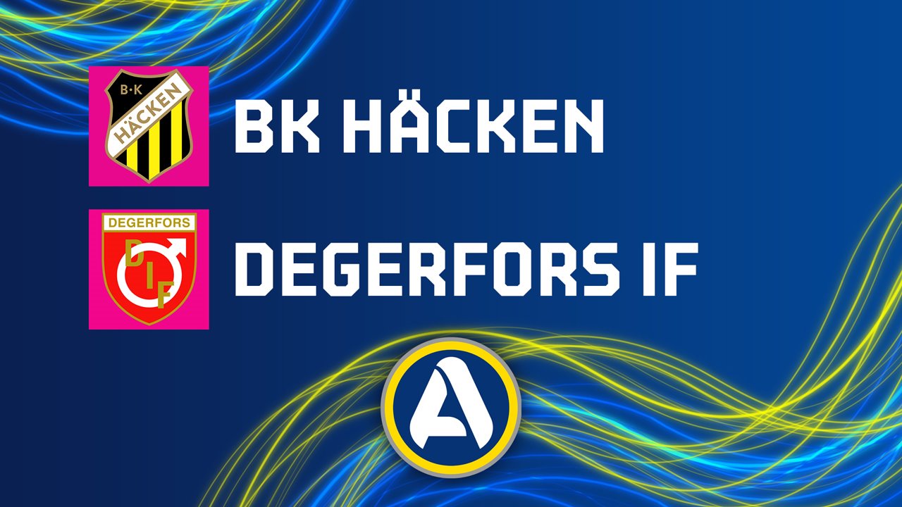Häcken vs Degerfors poster
