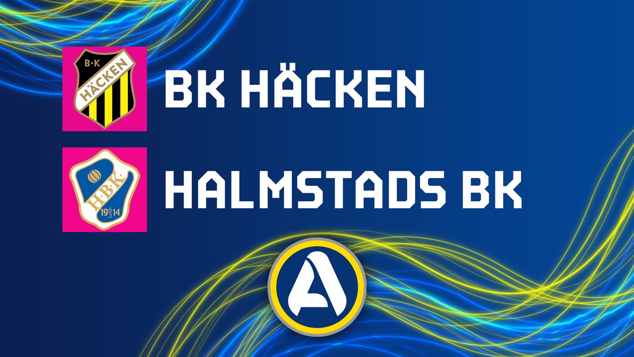 Häcken vs Halmstad poster