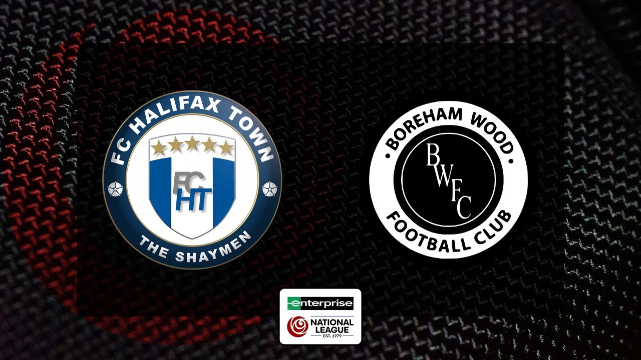 Halifax Town vs Boreham Wood poster