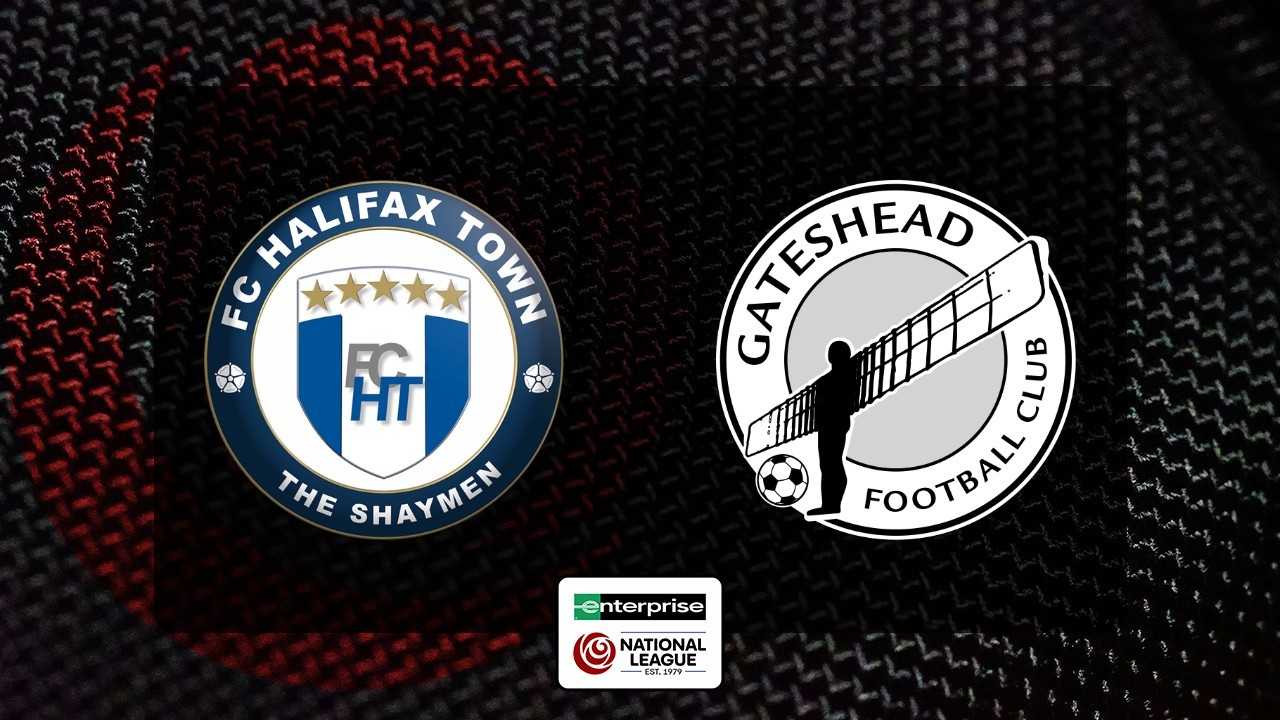 Halifax Town vs Gateshead poster