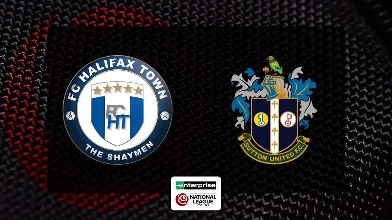 Halifax Town vs Sutton United poster