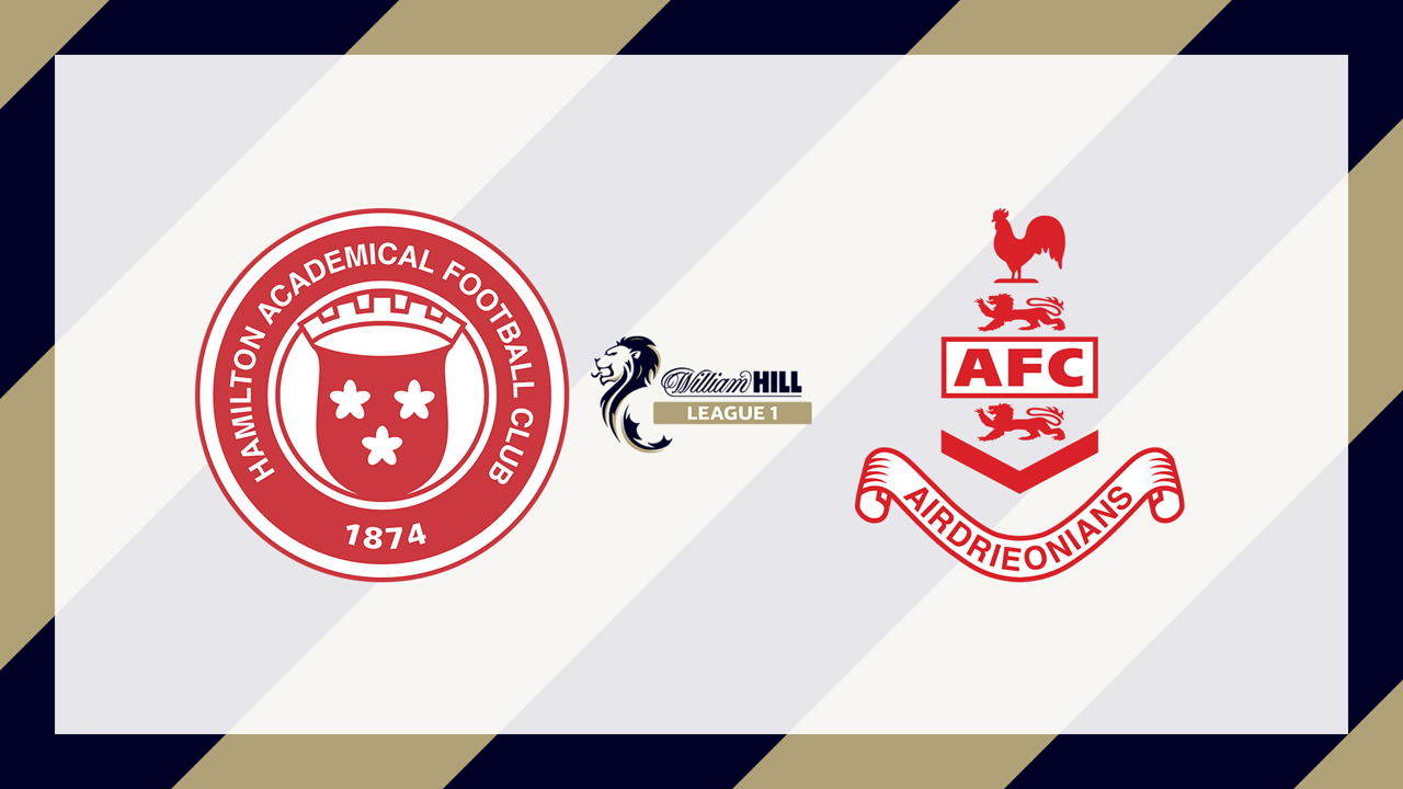 Hamilton Academical vs Airdrieonians poster