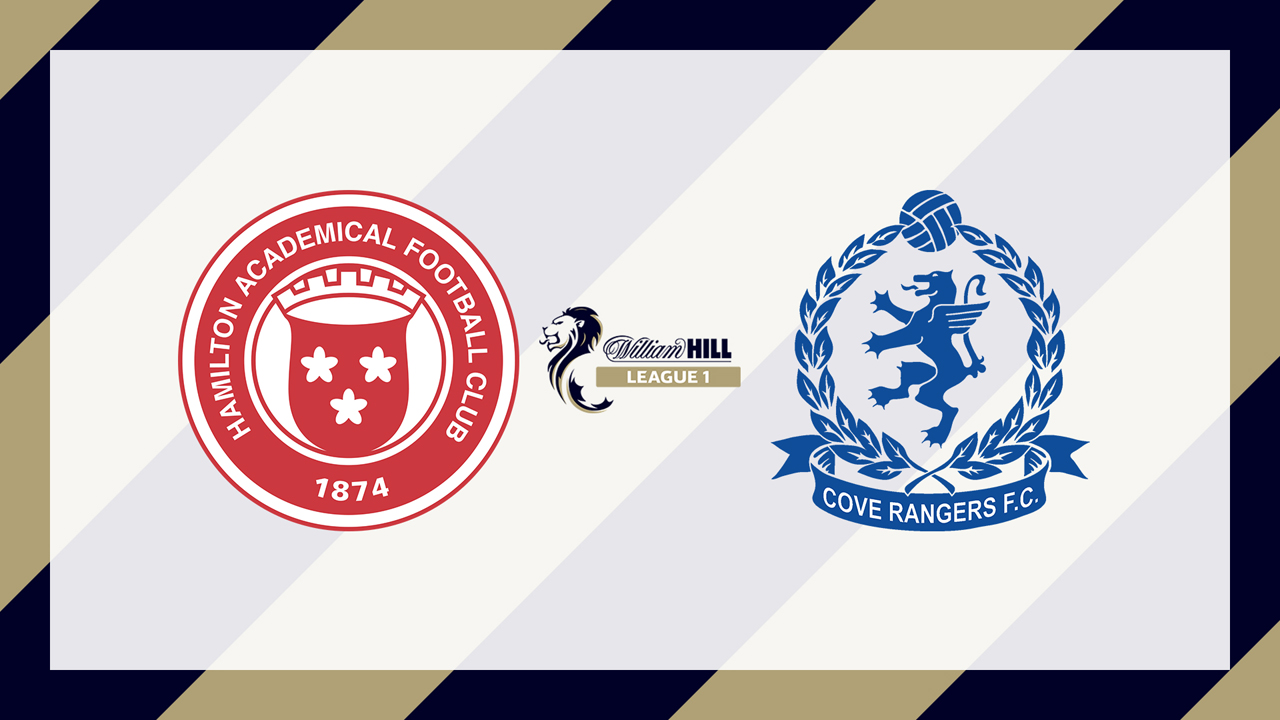 Hamilton Academical vs Cove Rangers poster