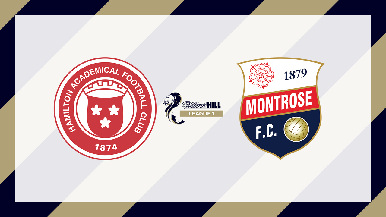 Hamilton Academical vs Montrose poster