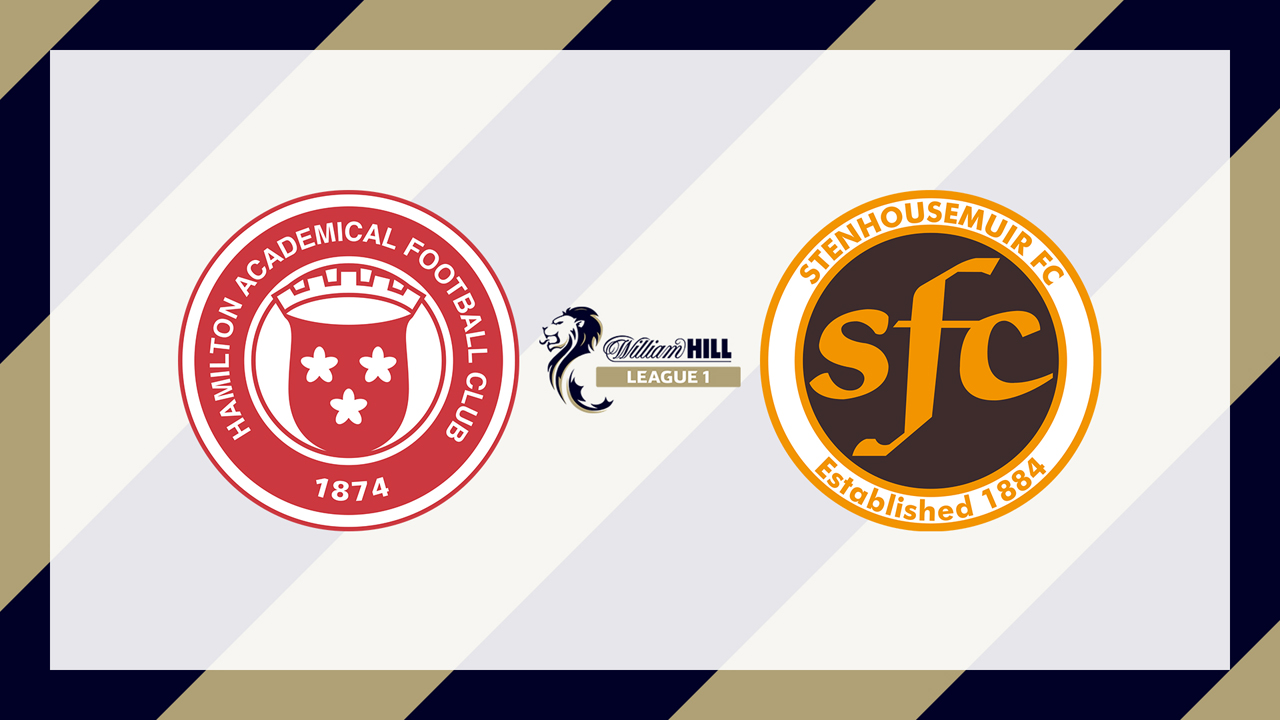 Hamilton Academical vs Stenhousemuir poster