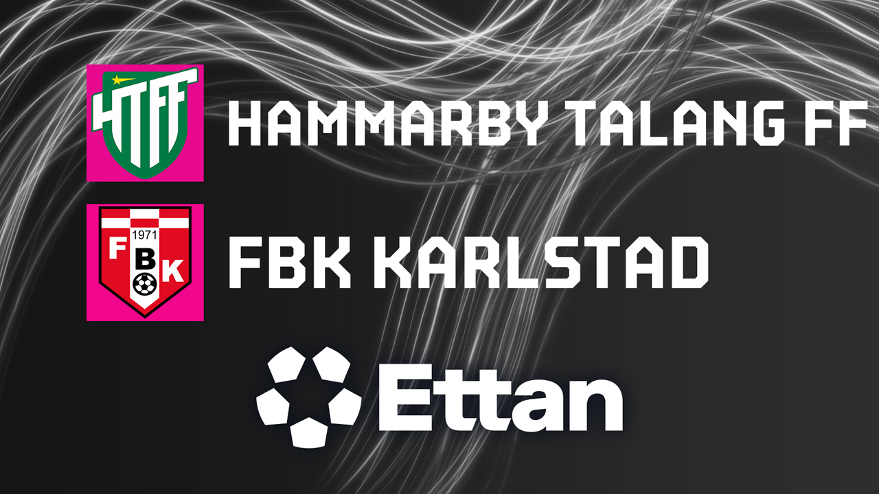 Hammarby Talang vs FBK Karlstad poster