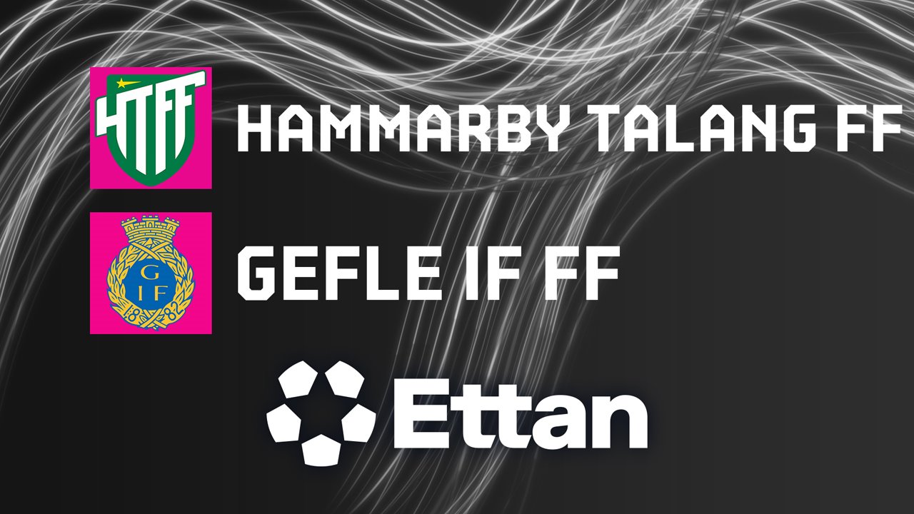 Hammarby Talang vs Gefle poster