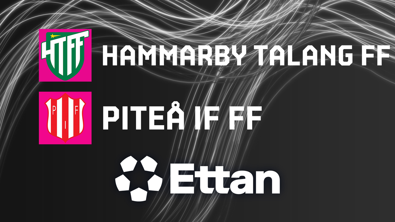 Hammarby Talang vs Piteå poster